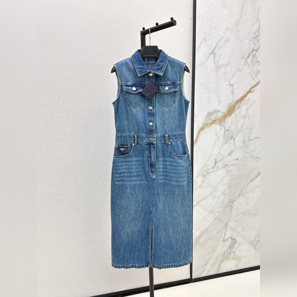 Prada Denim Dress - Picture 1 of 9